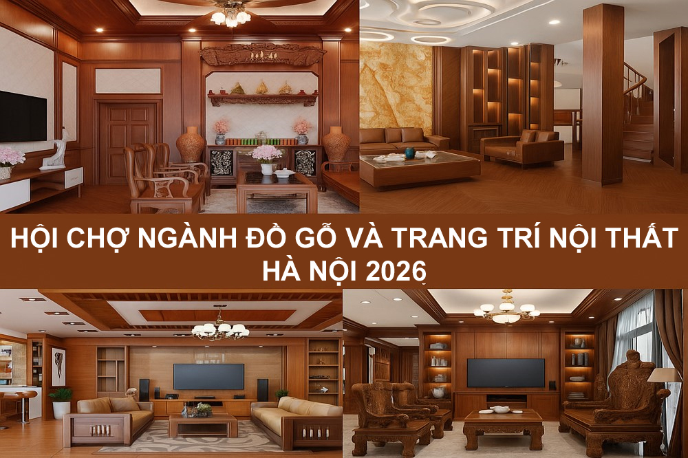 Hội chợ trực tuyến ngành đồ gỗ và trang trí nội thất Hà Nội 2026